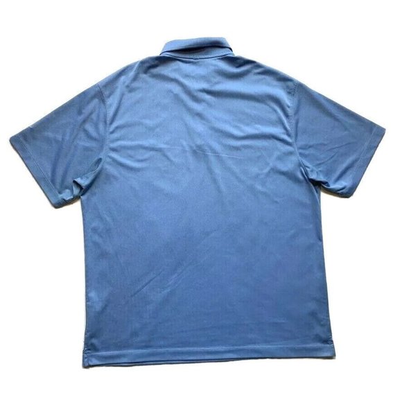 Nike Golf Polo Shirt Mens XL Dri-Fit Short Sleeve Athletic Swoosh‎ Outdoor Blue - Picture 2 of 12